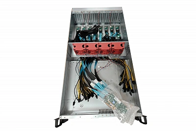 Серверное GPU шасси ALEO 8x GPU 4x 1600W (комп. кабелей 8PIN GPU)