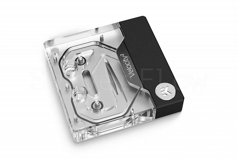 Водоблок EK-Quantum Velocity² D-RGB - 1700 Nickel + Plexi (LGA1700, 1U) [383110985766]