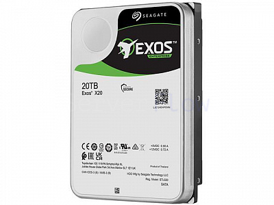 Жесткий диск Seagate Exos X20 20TB 3.5" SATA 6Gb/s [ST20000NM007D]