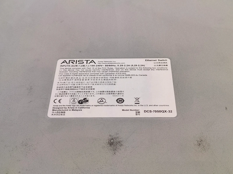 Коммутатор Arista DCS-7050QX-32 (32x QSFP+ 40 Гбит/с)  4