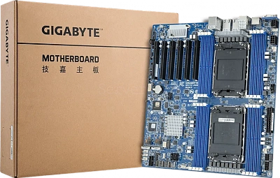Материнская плата Gigabyte MS73-HB0 Rev 1.x/3.x (E-ATX, 2x LGA4677, 16 DIMM)