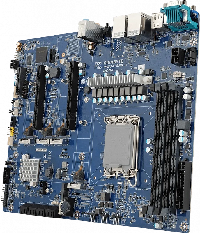 Материнская плата Gigabyte MW34-SP0 Rev 1.1 (ATX, LGA1700, 4 DIMM) 1