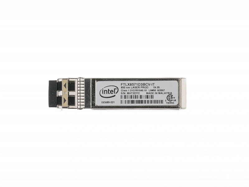 Трансивер Intel E10GSFPSR SFP+ (10GBase-SR, 850-nm, 300m) [FTLX8571D3BCV-IT]