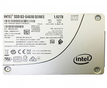 SSD-накопитель Intel 5300 D3-S4610 1.92TB 2.5" 6Gb/s [SSDSC2KG019T801]