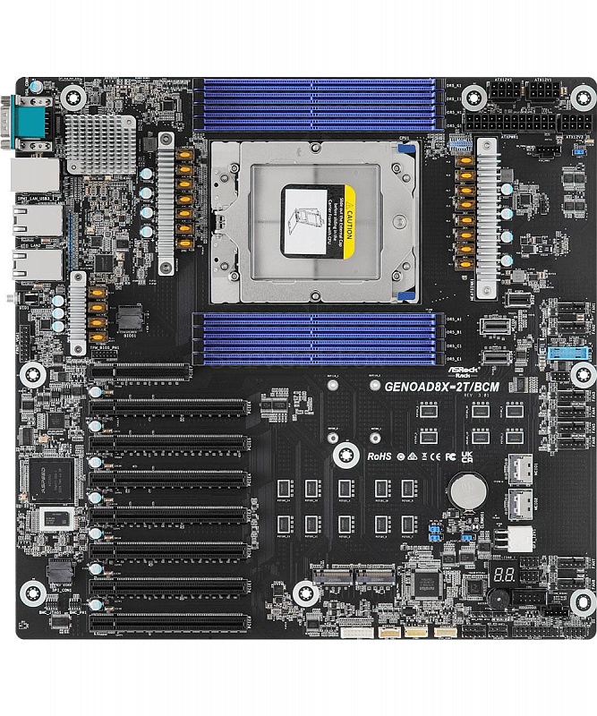 Материнская плата ASRock Rack GENOAD8X-2T/BCM (EEB, SP5, 8 DIMM)