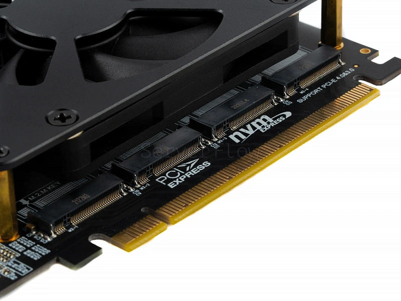Переходник PCIe 4.0 x16, 4x M.2 (Full profile, NGFF 2280) 2