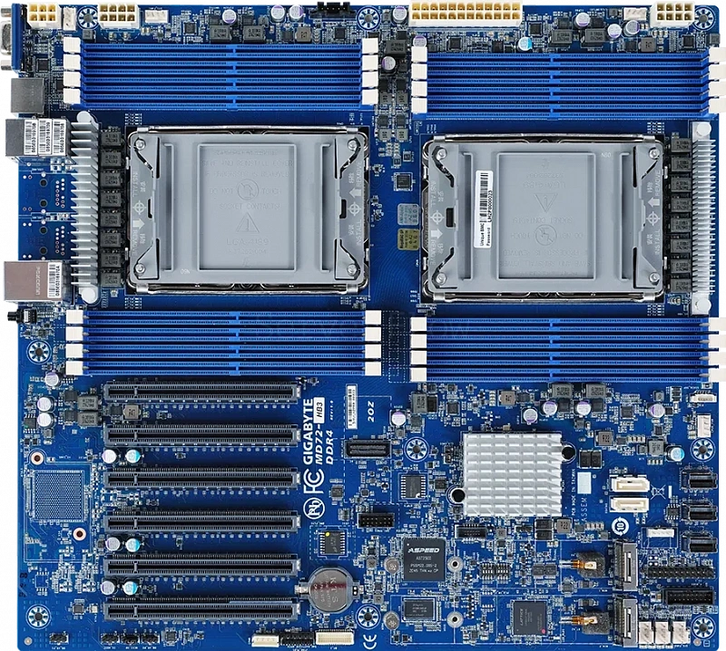 Материнская плата Gigabyte MD72-HB3 Rev 1.x (E-ATX, 2x LGA4189, 16 DIMM)