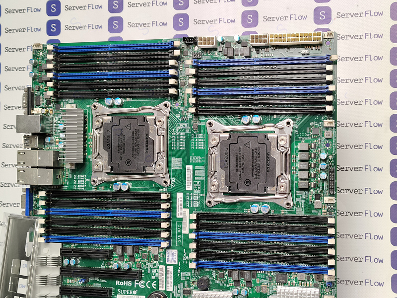 Материнская плата Supermicro X10DRС-LN4+ (EE-ATX, 2x LGA2011-3, 24 DIMM) 2