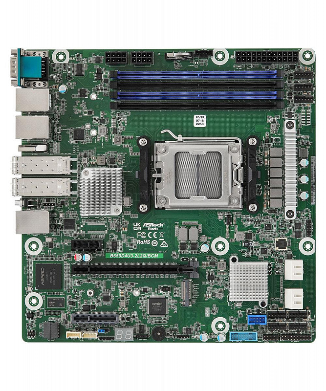 Материнская плата ASRock Rack B650D4U3-2L2Q/BCM (Micro-ATX, AM5, 4 DIMM)