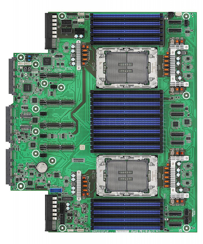 Материнская плата ASRock Rack GNR2D32FLW (M-FLW like, 2x LGA4710, 32 DIMM)