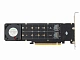 Переходник PCIe 4.0 x16, 4x M.2 (Low profile, NGFF 22110) 1