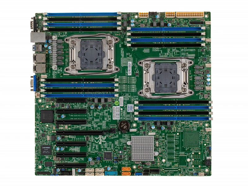 Материнская плата Supermicro X10DRH-i (E-ATX, 2х LGA2011-3, 16 DIMM) [MBD-X10DRH-i]