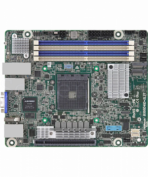Материнская плата ASRock B550D4ID-2L2T (Mini-ITX, AM4, 4 DIMM)