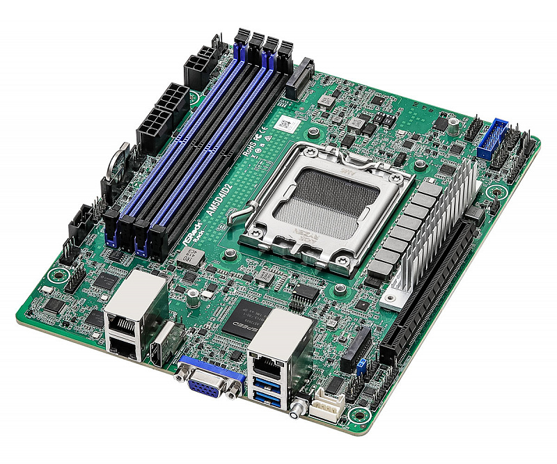 Материнская плата ASRock Rack AM5D4ID2 (Deep mini-ITX, AM5, 4 DIMM) 1