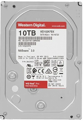 Жесткий диск WD Red Pro 10TB 3.5" SATA 6GB/s [WD102KFBX]
