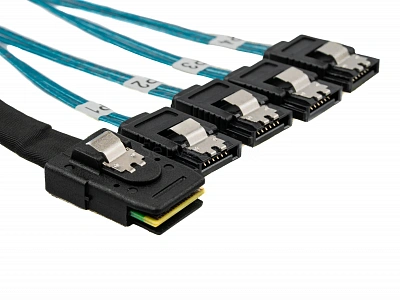 Кабель SFF8087 - 4x SATA 1м