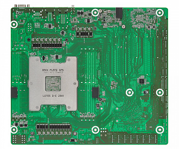 Материнская плата ASRock Rack BERGAMOD8-2L2T (CEB, SP5, 8 DIMM)