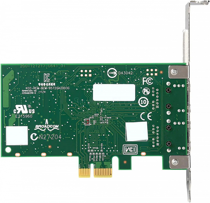 Сетевая карта Broadcom BCM5720-2P (2x RJ45 1GBE) [BCM95720A2003AC] 1