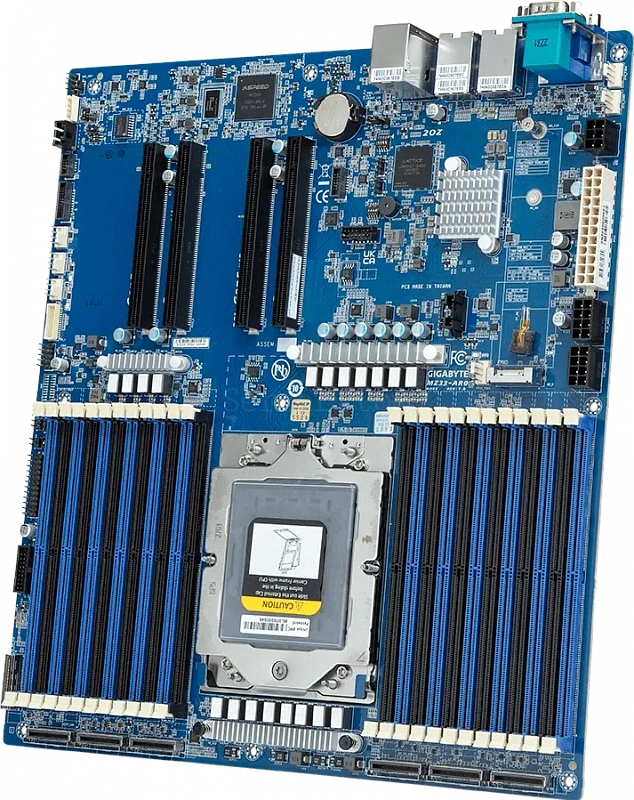 Материнская плата Gigabyte MZ33-AR0 Rev 1.x/3.x (E-ATX, SP5, 24 DIMM) 1