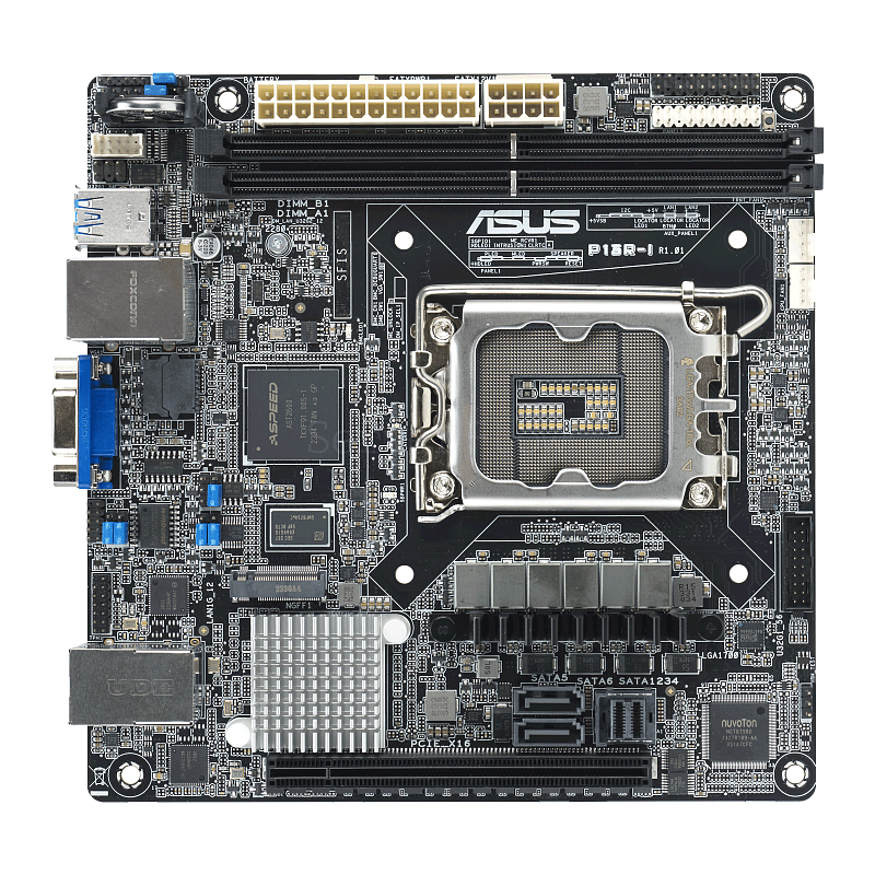 Материнская плата ASUS P13R-I (Mini-ITX, LGA1700, 2 DIMM)