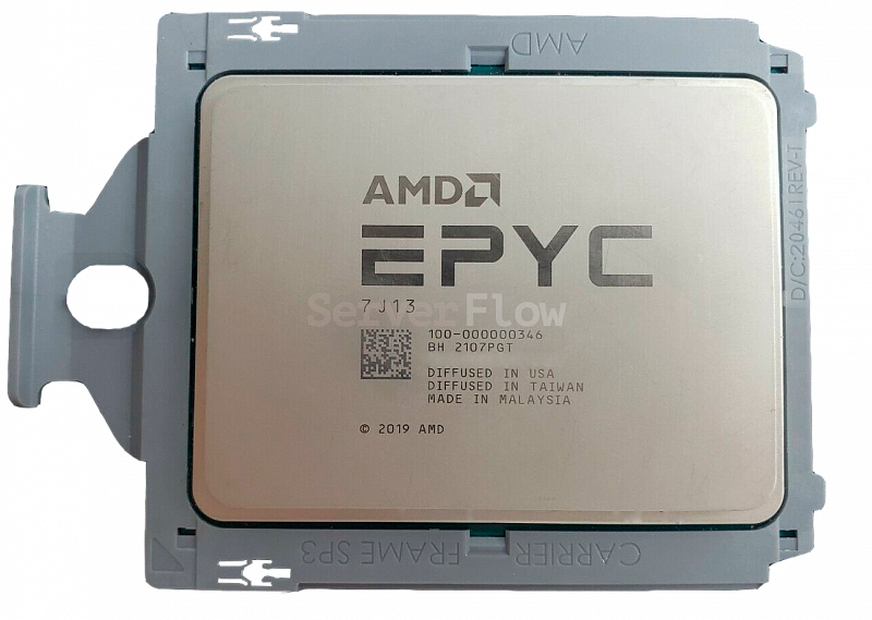 Процессор AMD EPYC 7J13 (64c/128t, 2.45GHz-3.5GHz, 280W)