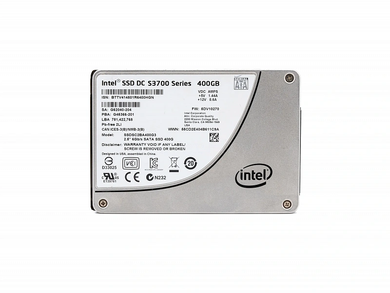 SSD-накопитель Intel (HP) S3700 400GB 2.5" 6Gb/s [SSDSC2BA400G3P]