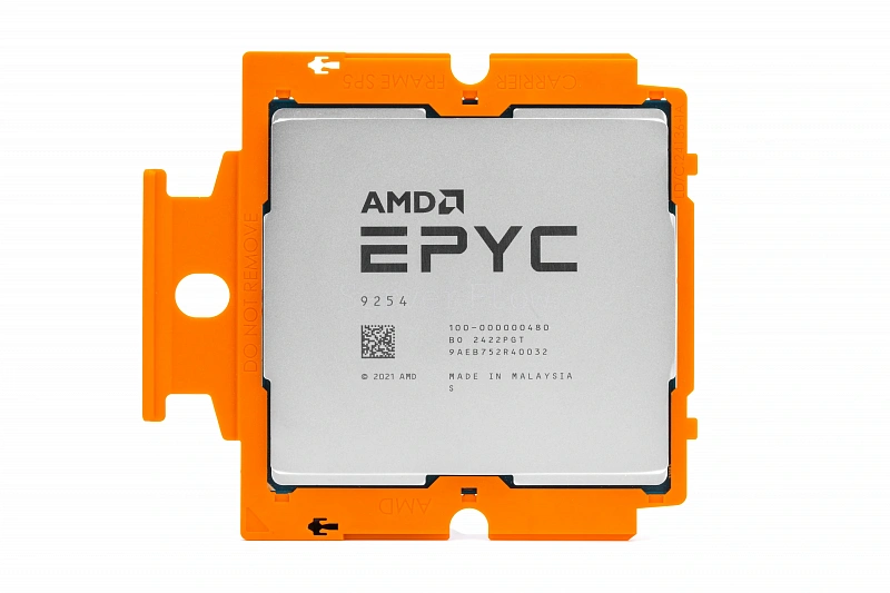 Процессор AMD EPYC 9254 (24c/48t, 2.9GHz-3.9GHz, 200W)