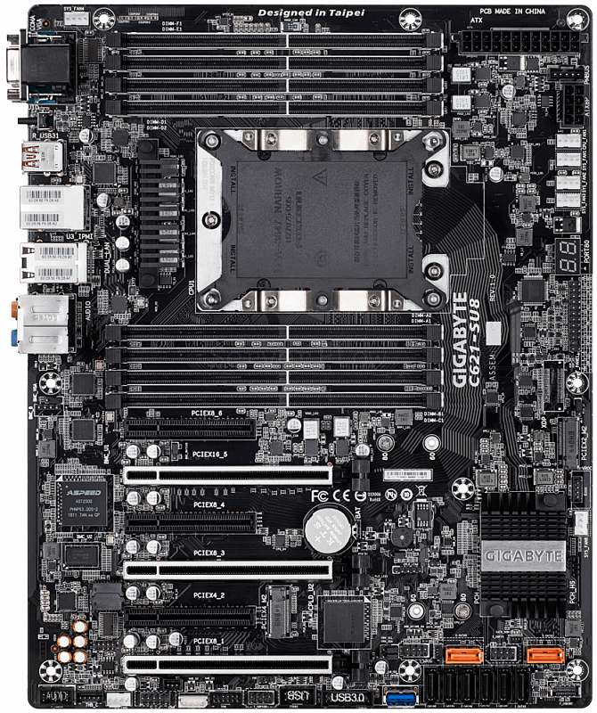 Материнская плата GIGABYTE C621-SU8 (ATX, LGA3647, 8 DIMM)