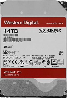 Жесткий диск WD Red Pro 14TB 3.5" SATA 6GB/s [WD142KFGX]