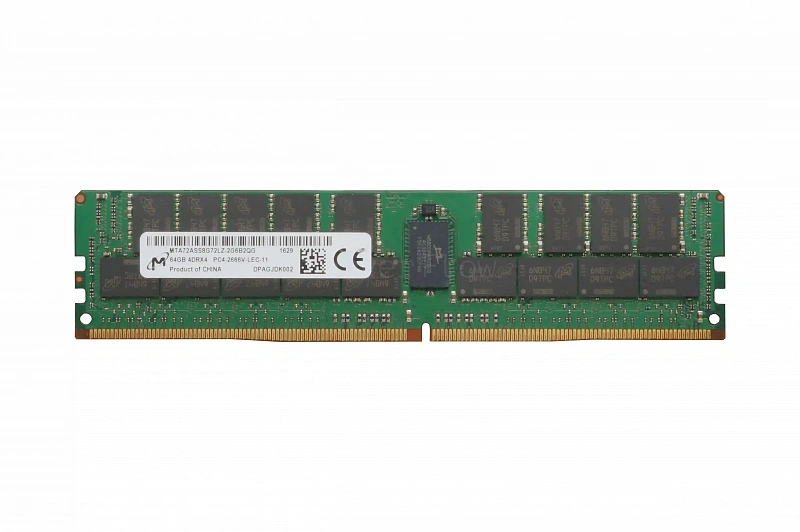 Оперативная память 64GB DDR4 ECC REG Micron 2666Mhz 4DRx4 LR [MTA72ASS8G72LZ-2G6]