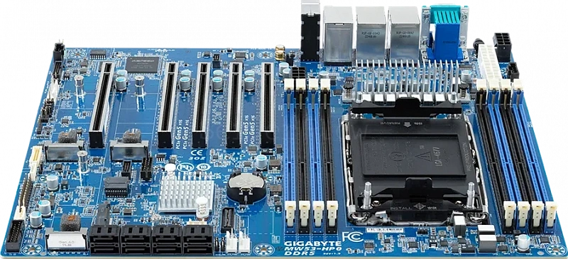 Материнская плата Gigabyte MW53-HP0 Rev 1.x/3.x (ATX, LGA4677, 8 DIMM) 2
