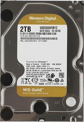Жесткий диск WD Gold Enterprise 2TB 3.5" SATA 6GB/s [WD2005FBYZ]