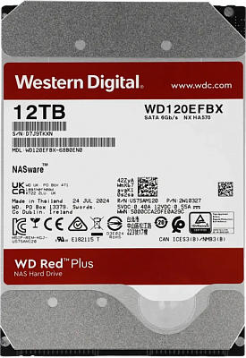 Жесткий диск WD Red Plus 12TB 3.5" SATA 6GB/s [WD120EFBX]