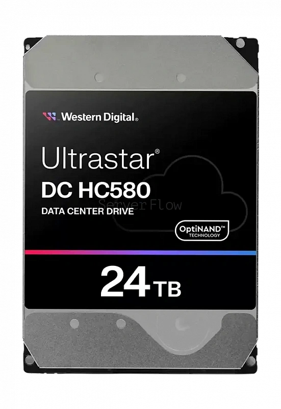 Жесткий диск WD Ultrastar DC HC580 24TB Base (SE) 3.5" SAS 12GB/s [0F62802]