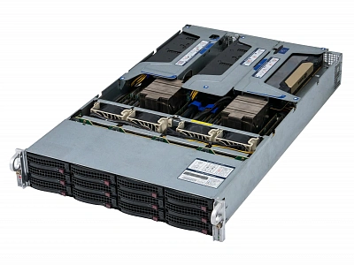 Supermicro AS-2023US-TR4 (3× Tesla V100 32GB, 2× EPYC 7502, RAM 512GB)