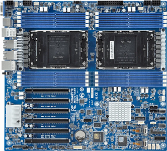 Материнская плата Gigabyte MS73-HB0 Rev 1.x/3.x (E-ATX, 2x LGA4677, 16 DIMM)