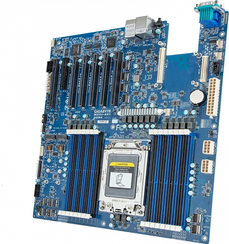 Материнская плата Gigabyte MZ32-AR1 Rev 3.0 (E-ATX, SP3, 16 DIMM) 1