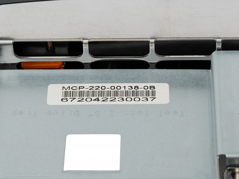 Салазка Supermicro 3.5" с адаптером 2.5" NVMe [MCP-220-00138-0B] 2