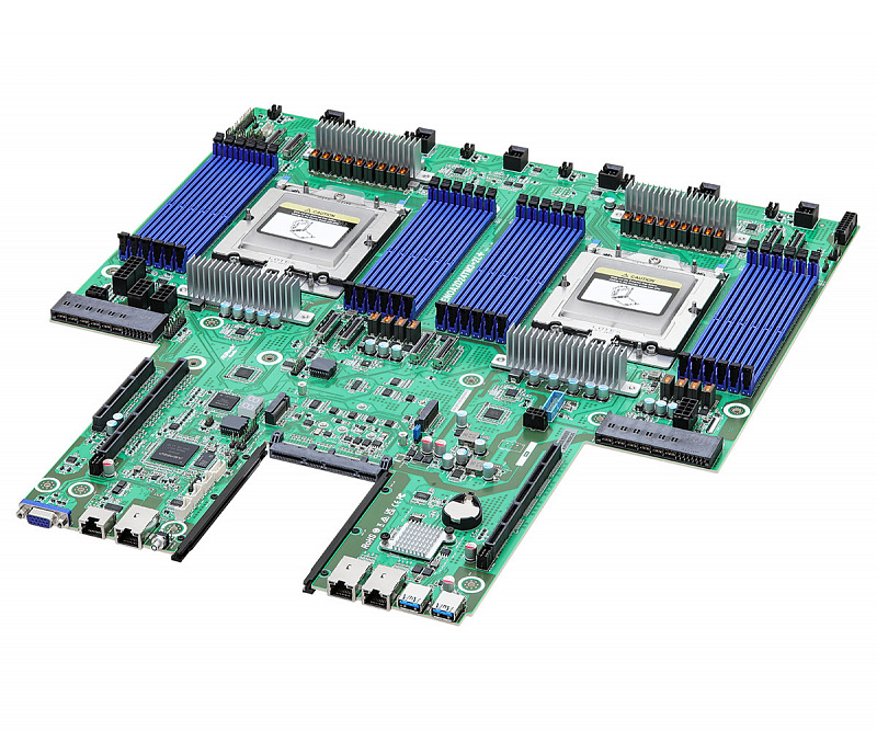 Материнская плата ASRock Rack GENOA2D24TM3-2L+ (Proprietary T-shape, 2x SP5, 24 DIMM) 1