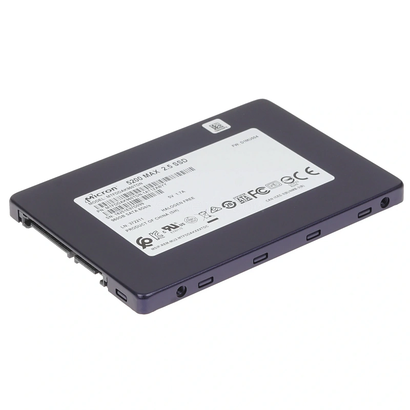 SSD-накопитель Micron 5200 MAX 960GB 2.5" 6Gb/s [MTFDDAK960TDN-1AT1ZABYY] 2