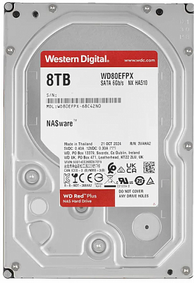 Жесткий диск WD Red Plus 8TB 3.5" SATA 6GB/s [WD80EFPX]