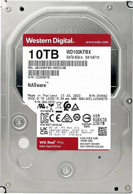 Жесткий диск WD Red Pro 10TB 3.5" SATA 6GB/s [WD103KFBX]