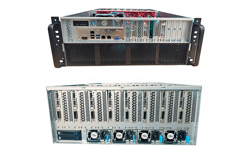 Серверное GPU шасси ALEO 8x GPU 4x 1600W (комп. кабелей 8PIN GPU) 1