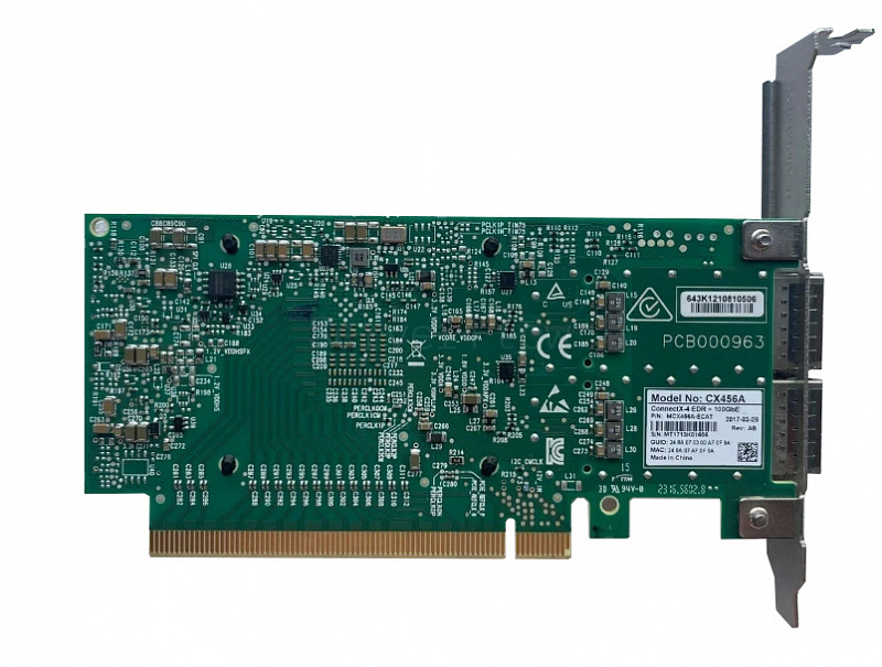 Сетевая карта Mellanox MCX456A-FCAT (2x QSFP28 56GBE) 1