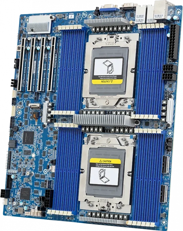 Материнская плата GIGABYTE MZ73-LM2 Rev 3.1 (E-ATX, 2x SP5, 24 DIMM) 1