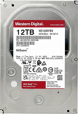 Жесткий диск WD Red Pro 12TB 3.5" SATA 6GB/s [WD122KFBX]