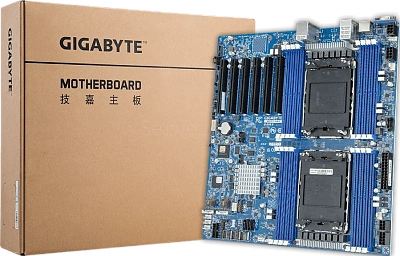 Материнская плата Gigabyte MS73-HB1 Rev 1.x/3.x (E-ATX, 2x LGA4677, 16 DIMM)