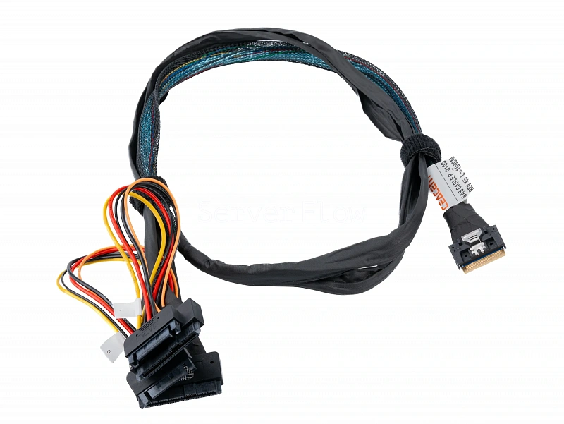 Кабель Slimline SAS SFF8654-8i - 2x U2/U3 (SFF8639)  0.8м