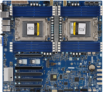 Материнская плата Gigabyte MZ72-HB2 Rev 3.x (E-ATX, 2x SP3, 16 DIMM)