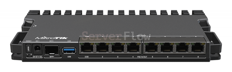 Коммутатор MikroTik RB5009UG+S+IN (1x RJ45 2.5 Гбит/с, 7х RJ45 1 Гбит/с, 1х SFP+ 10 Гбит/с)